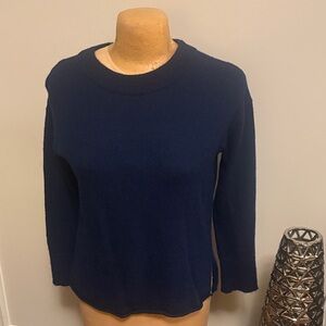 Navy Blue Crew Neck Sweater